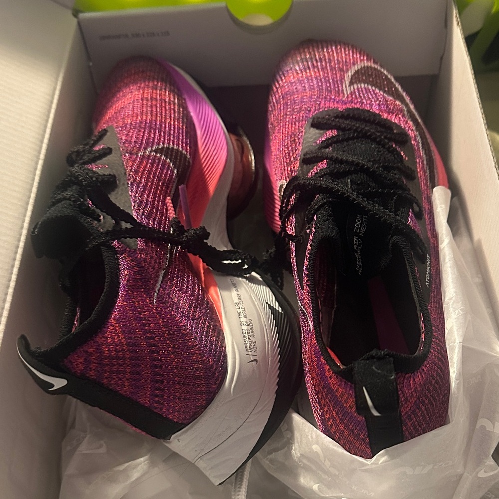 New, never worn, Nike Air Zoom Alpha Fly Next% size 9